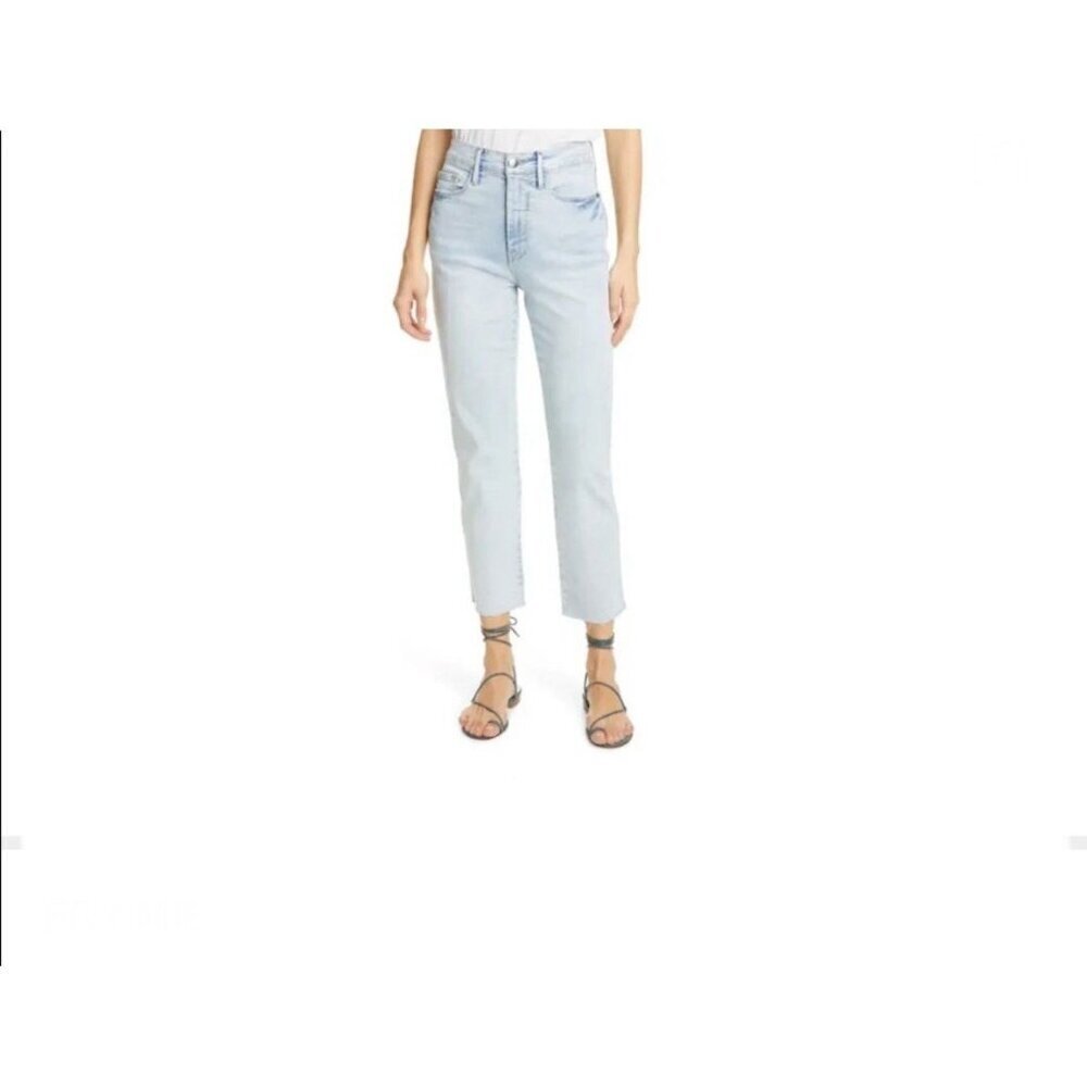 FRAME Le Sylvie Waist Ankle Slender Straight Leg Jeans in Pali Size 28